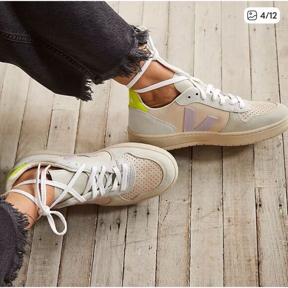 Veja V-10 Suede Sneakers - Picture 1 of 10